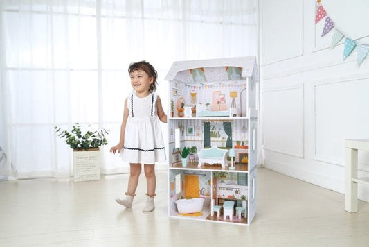 Gerardo's Toys Wooden Dollhouse Luna with LED Lights